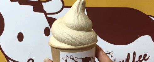 【金曜は50円引き】 地場もん屋オリジナル！ とやまアルペン乳業のカウヒー味ソフトクリーム