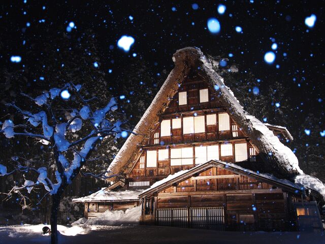 【富山イベント】南砺市で『国重文 岩瀬家・行徳寺 ライトアップ』 『世界遺産 五箇山菅沼合掌造り集落 ライトアップ』 が開催
